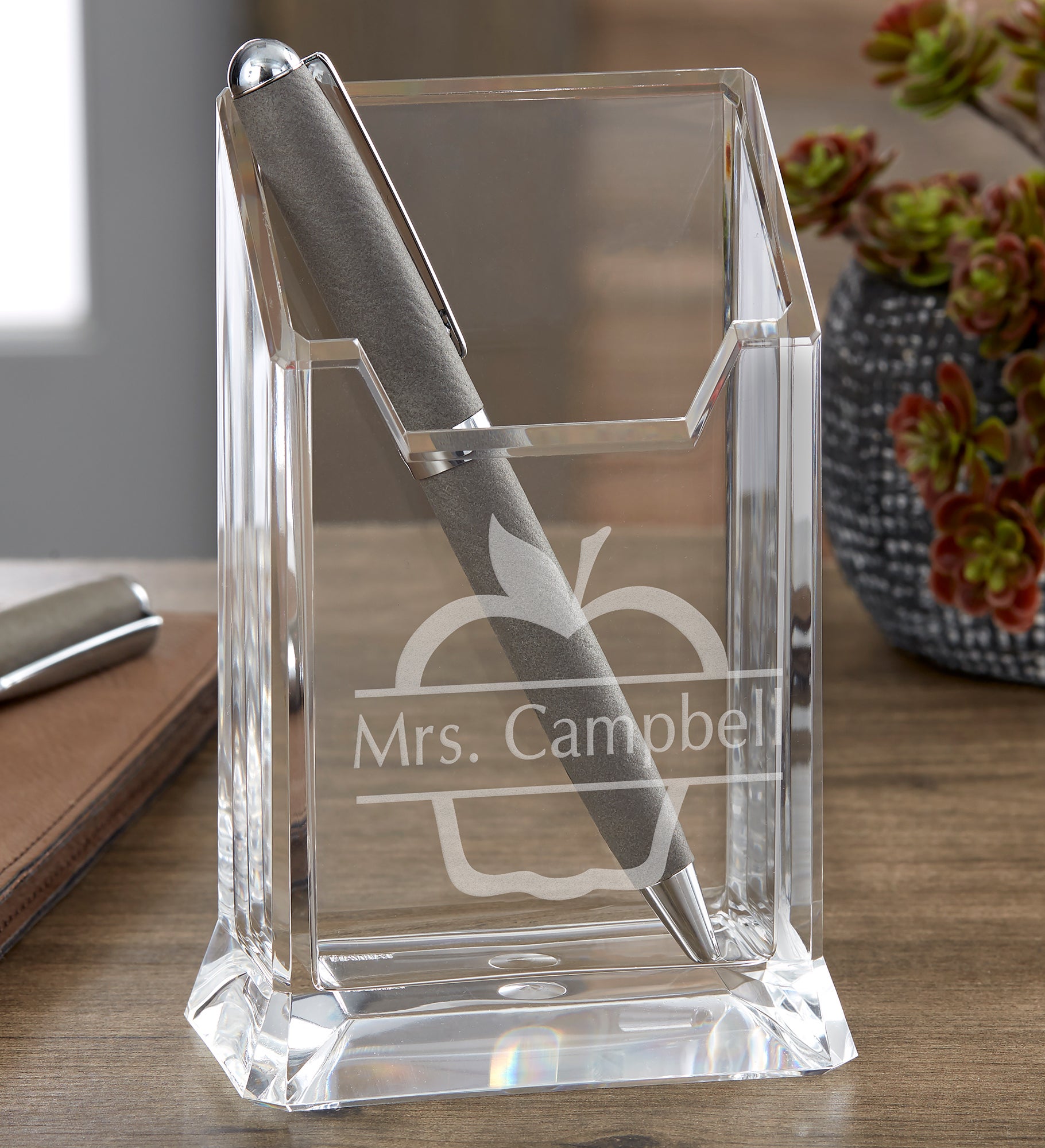 Favorite Teacher Acrylic Personalized Pen & Pencil Holder